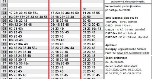 Také v MHD začnou školní prázdniny dříve – už v pondělí 29. června
