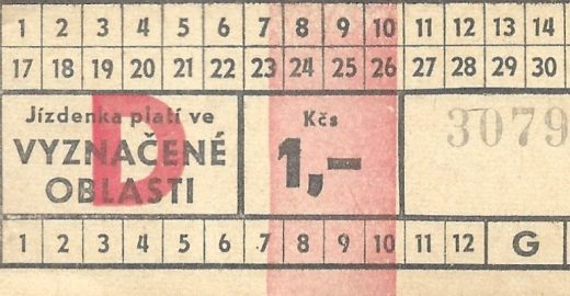 Jízdné, jízdenky – 3. část