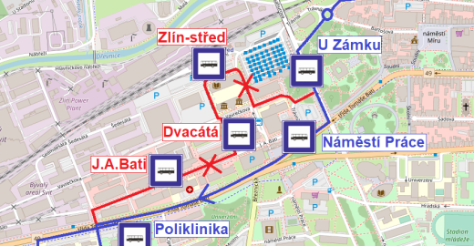 Drobné změny v provozu MHD během 1. května