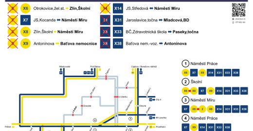 Změny v provozu MHD v době Barum Czech Rally