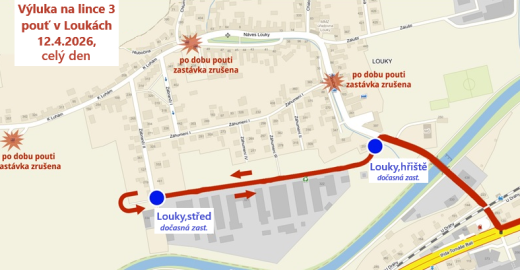 Pouť ve Zlíně-Loukách omezí dopravu