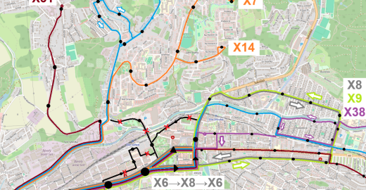 Změny v provozu MHD v době Barum Czech Rally